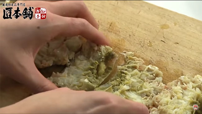 肩肉を切り終えた所